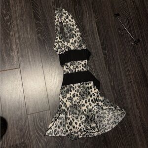 Leopard Print Sleeveless Dress